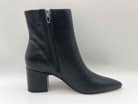 bottes imperméables de robe de l'hiver des femmes avec le nappa doux liz en cuir, empeigne de conception de peau de serpent avec la tirette intérieure de YKK