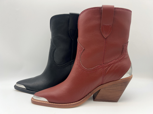 Bottes en cuir de la robe d'orteil en métal des femmes fermées de conception, bottines en cuir véritables de nappa doux, talon d'ABS avec l'outsole en caoutchouc