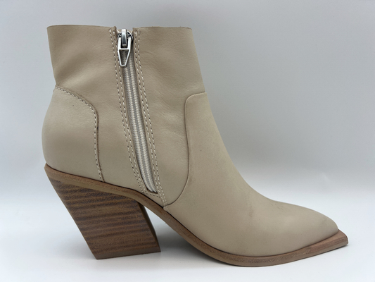 bottines à deux tons de la robe des femmes en cuir de nappa doux avec la tirette en métal, cale d'ABS avec l'outsole de TPR