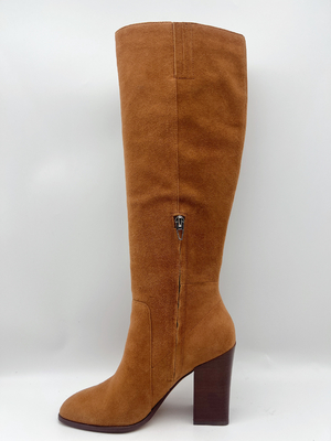 L'orteil carré ROHS des hautes bottines en cuir des femmes véritables a approuvé