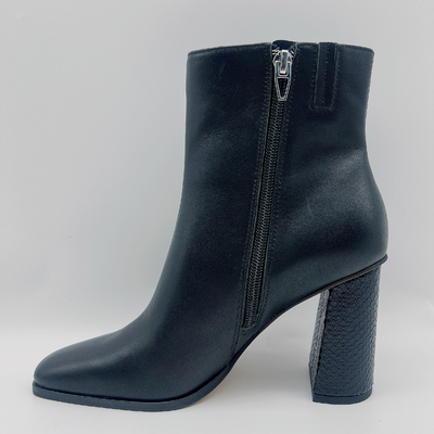 La robe en cuir des femmes imperméables rejette la place noire occasionnelle Toe Ankle Boots