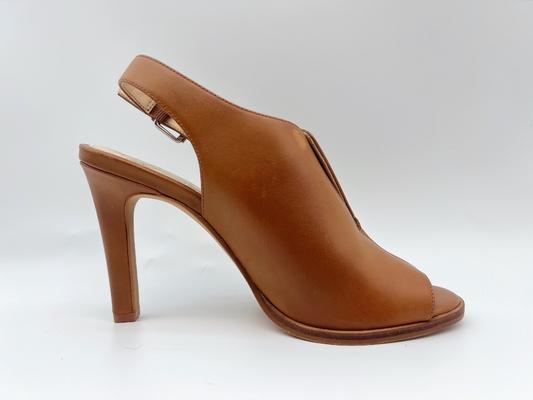 Sandales #6 - GV de Tan High Heel Open Toe des sandales des femmes #11 en cuir véritables