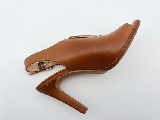 Sandales #6 - GV de Tan High Heel Open Toe des sandales des femmes #11 en cuir véritables