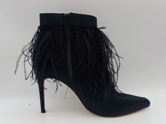 Les bottes en cuir véritables des femmes de couleur, talon stylet ont dirigé Toe Ankle Boots