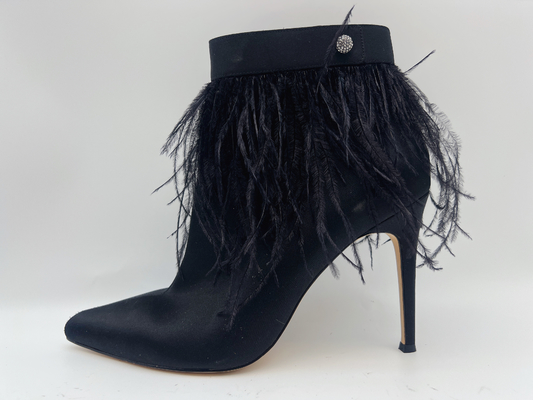 Les bottes en cuir véritables des femmes de couleur, talon stylet ont dirigé Toe Ankle Boots