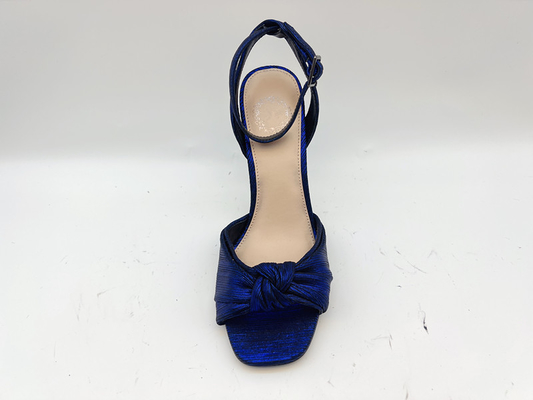Les dames supérieures tissées garnissent en cuir doucement le stylet pourpre élégant Toe Heel Sandals ouvert de sandales