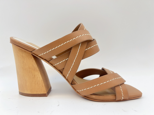 Tan Ankle Strap Womens Dress chausse 3 GV de Chunky Heel Open Toe Sandals de pouce