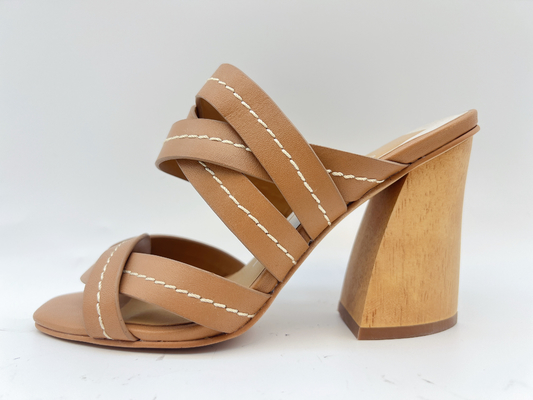 Tan Ankle Strap Womens Dress chausse 3 GV de Chunky Heel Open Toe Sandals de pouce