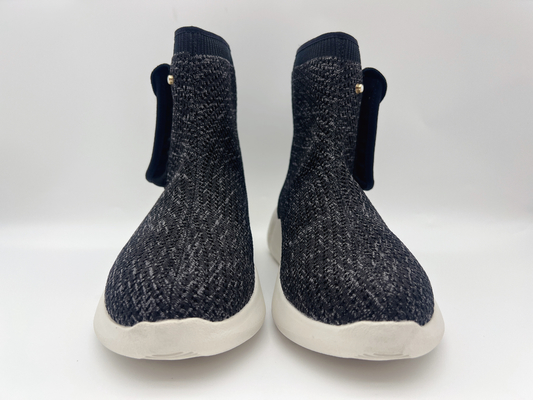 La marine résistante de chaussures de travail du glissement noir des femmes mélangent confortable