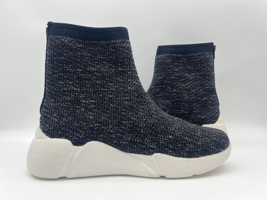 La marine résistante de chaussures de travail du glissement noir des femmes mélangent confortable