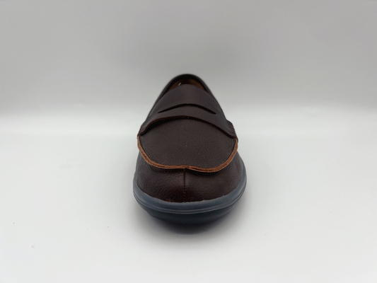 Chaussures de travail résistantes de glissement confortable doucement deux oisifs de Tone Leather Ladies Flat Leather