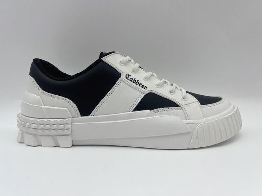 Dames trimardantes en cuir blanches et noires de chaussures avec ROHS unique en caoutchouc résistant à l'usure