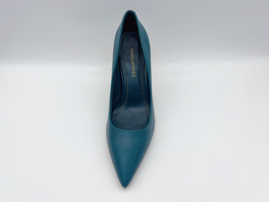Les chaussures de pompes de femmes de marine ont dirigé le stylet de Toe Closed Toe With 5cm