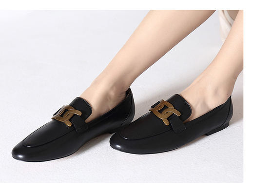 Chaussures en cuir de vache élégante durable à chaussures des loisirs des femmes de GV