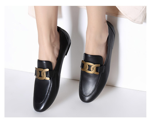 Chaussures en cuir de vache élégante durable à chaussures des loisirs des femmes de GV