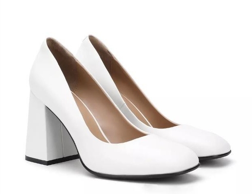 La plate-forme à hauteur en cuir véritable de talon des chaussures élégantes 3inch de Brown des femmes a fermé des orteils