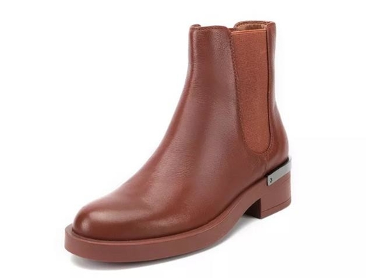 Bottes courtes en cuir adaptées aux besoins du client Brown de Logo And Sizes Breathable Women et noir