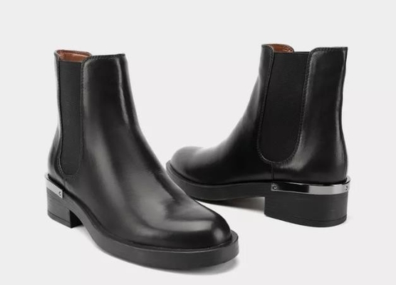 Bottes courtes en cuir adaptées aux besoins du client Brown de Logo And Sizes Breathable Women et noir