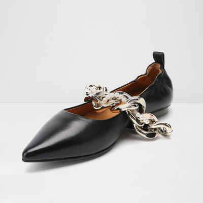 Garniture de chaîne de processus personnalisée Office Lady Shoe Bout pointu