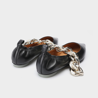 Garniture de chaîne de processus personnalisée Office Lady Shoe Bout pointu