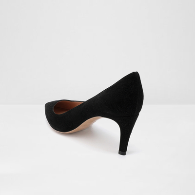 Les talons minces ont dirigé Toe Leather Shoes, le glissement de 3 femmes de couleur de pouce sur des chaussures élégantes