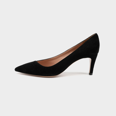 Les talons minces ont dirigé Toe Leather Shoes, le glissement de 3 femmes de couleur de pouce sur des chaussures élégantes