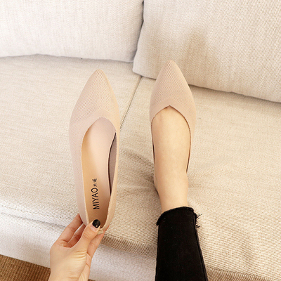 Soled doux tissé chausse 2022 appartements simples respirables chausse le nouveau style des femmes