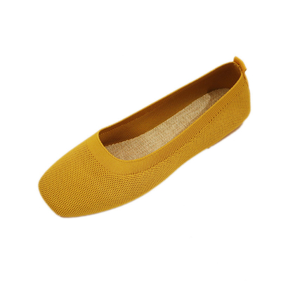 Tricoté rond Madame Flats Shoes des oisifs de toutes les femmes de match de tête à fond plat le journal