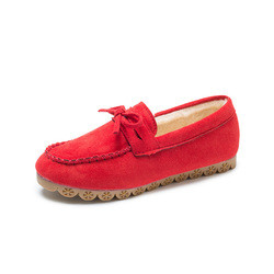 Le tendon de boeuf plat plus le coton occasionnel de dames de velours chausse paresseux
