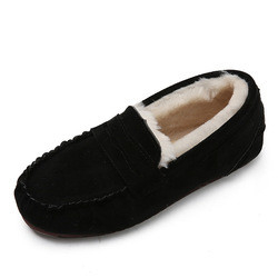 Bas talon chaud autour des chaussures d'étape de Toe Velvet Cotton Plush One pour le banlieusard