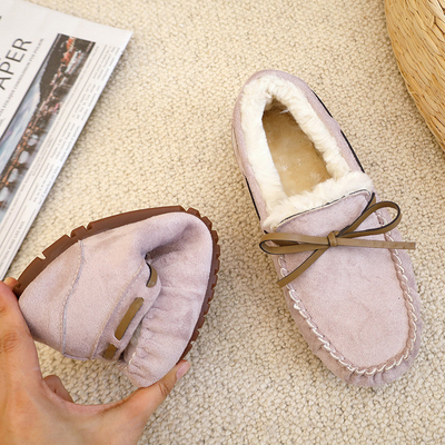 Chaussures de taille d'Autumn And Winter Pregnant Plus, chaussures inférieures molles de coton chaud épais de peluche