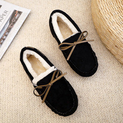 Chaussures de taille d'Autumn And Winter Pregnant Plus, chaussures inférieures molles de coton chaud épais de peluche
