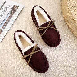 Chaussures de taille d'Autumn And Winter Pregnant Plus, chaussures inférieures molles de coton chaud épais de peluche