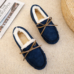 Chaussures de taille d'Autumn And Winter Pregnant Plus, chaussures inférieures molles de coton chaud épais de peluche