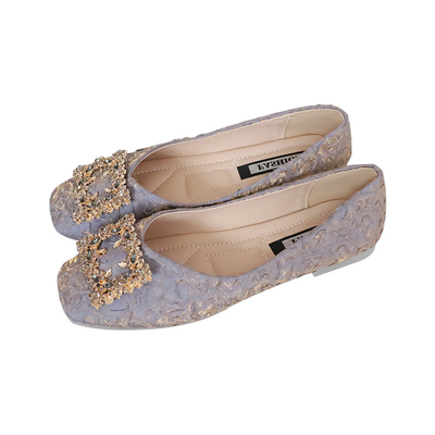 Chaussures molles ressort et Autumn Flat Bottomed de boucle de place de Soled de style féerique