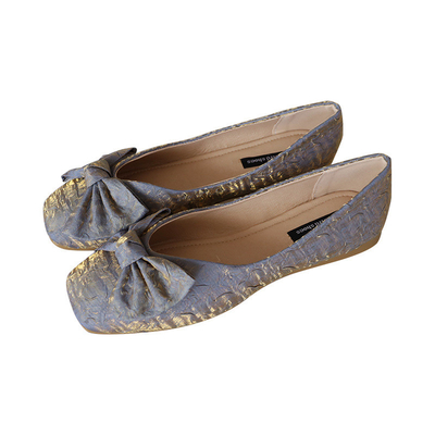 Eva Fabric Foam Ballerina Flats en caoutchouc blanche chausse Sofit soulagent toujours pour des femmes