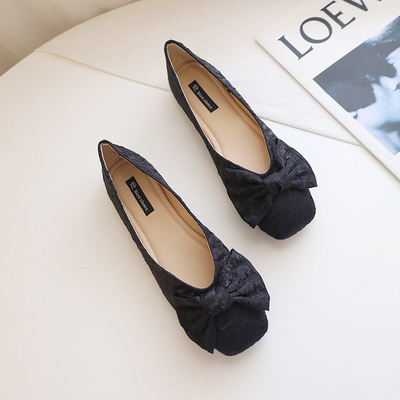 Eva Fabric Foam Ballerina Flats en caoutchouc blanche chausse Sofit soulagent toujours pour des femmes