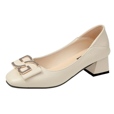Basses chaussures de cuir de talon de stylet de partie confortable molle élevée de talons pour des dames