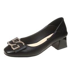 Basses chaussures de cuir de talon de stylet de partie confortable molle élevée de talons pour des dames