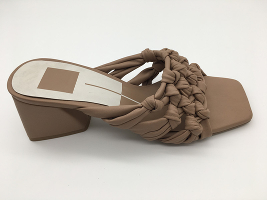 Sandales occasionnelles de dames de mode de Chunky Platform Sandals Brown Beige des femmes d'ODM