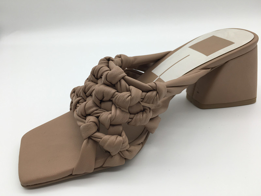 Sandales occasionnelles de dames de mode de Chunky Platform Sandals Brown Beige des femmes d'ODM