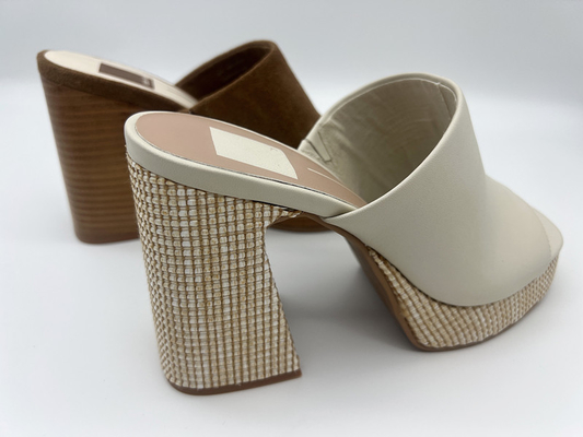 ODM en cuir Brown Toe Heel Sandals ouvert des chaussures élégantes des femmes confortables