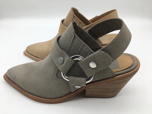 Enveloppe molle de deux Tone Womens Leather Dress Shoes la pleine a dirigé Toe Wedge Shoes