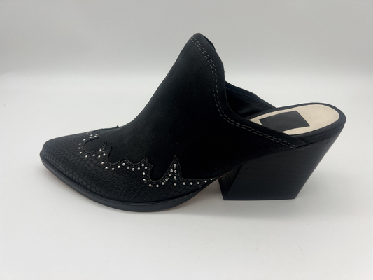 Chaussures de cuir molles de suède de vache à noir fermé scintillant de Toe Platform Womens Dress Shoes