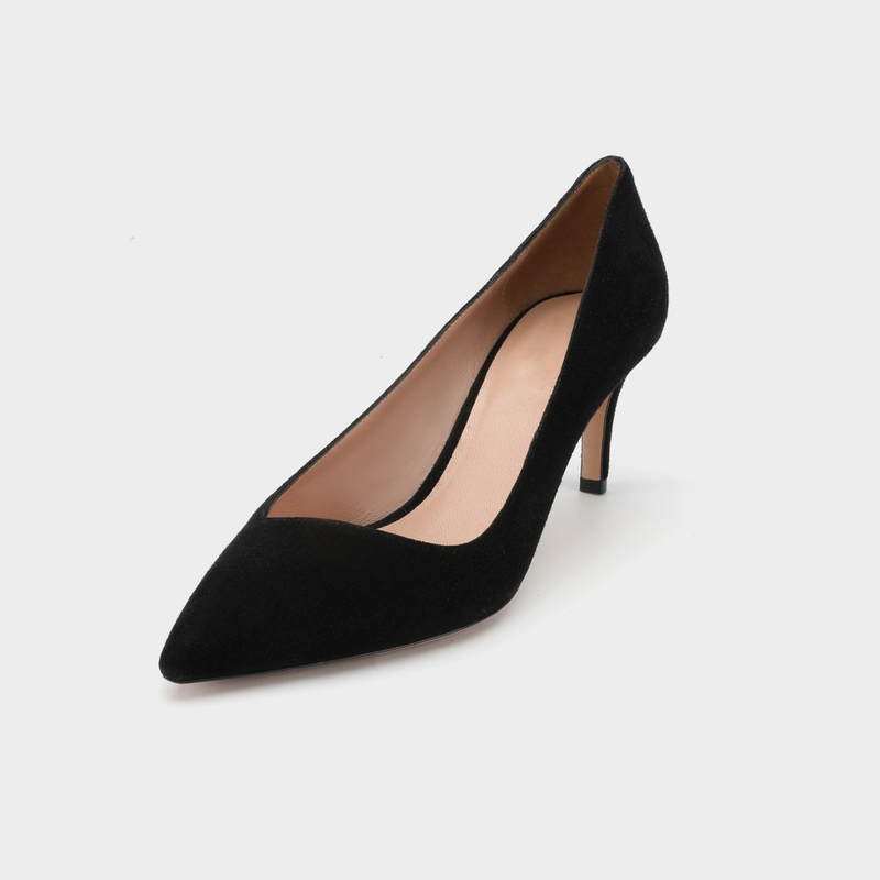 Les talons minces ont dirigé Toe Leather Shoes, le glissement de 3 femmes de couleur de pouce sur des chaussures élégantes